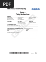 Progressive Commercial Auto Declaration | PDF | Deductible | Liability ...