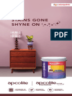 Shyne On Stains Gone: Advanced 2X Film Strength Advanced Washability Advanced Stain Guard