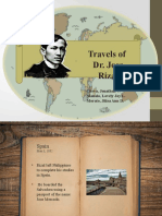 Rizal's Travels to Spain, Europe, Asia