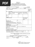 Medical Certificate of Cause of Death For Non-Institutional Deaths