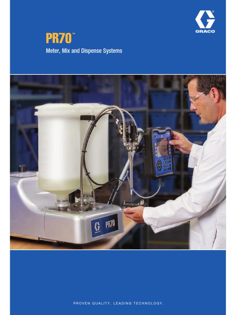 Graco PR70 Adhesive Dispenser PDF Equipment Manufactured Goods