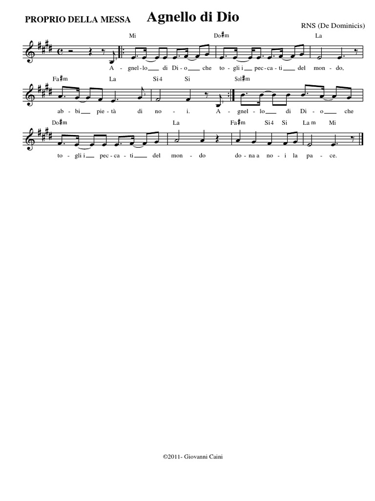 Agnello Di Dio (De Dominicis) PDF