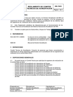 Reglamento de Comites Tecnicos de Acreditacion: INN-R403