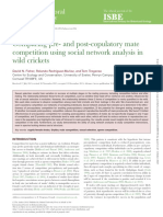 Comparing Pre-And Post-Copulatory Mate Competition Using Social Network Analysis in Wild Crickets