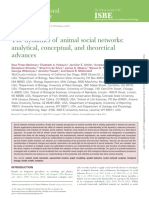 The Dynamics of Animal Social Networks: Analytical, Conceptual, and Theoretical Advances