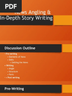 News Angling & In-Depth Story Writing