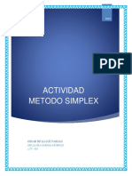Actividad Metodo Simplex