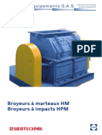 Broyeurs À Marteaux HM Broyeurs À Impacts HPM: Equipements S.A.S