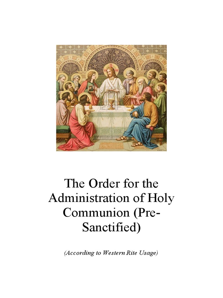 Western Rite Communion Liturgy Guide | PDF | Eucharist | Altar
