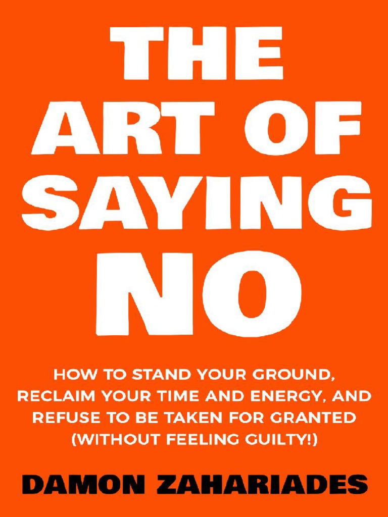 The Art Of Saying No Download Free Pdf Self Esteem Bullying
