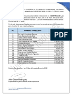 Certificado Control de Energias Peligrosas