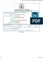 Directorate General of Shipping: Admit Card For Competency Examination