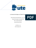 La Evaluación Psicológica en El Ámbito Forense