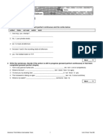 Unit 2 Short Test 2B: Grammar