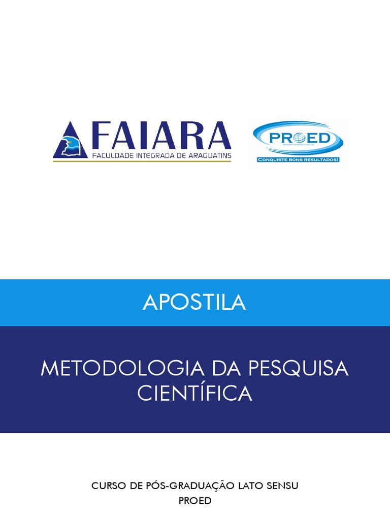 Metodologia e Pesquisa Científica | PDF | Science | Conhecimento