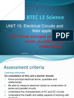 U 15 LO1 Electricity Introduction