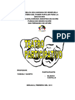 Objetivo Del Teatro Participativo