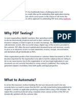Automate PDF Testing