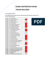 Nilai Pas Ganjil Matematika Wajib