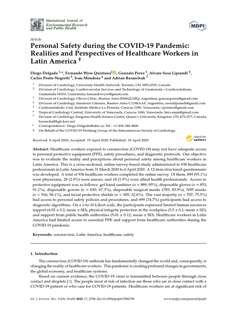 Personal safety during the covid 19 pandemic realities and