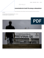 03 - Após Atingir Recorde, Transmissão de Covid-19 Começa a Desacelerar Na Cidade de SP _ São Paulo _ G1