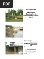 Footbridges A Manual For Construction at Community and District Level