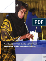 Clans Consensus and Contention Inclusion and Federalism in Galmudug