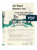 1975-76 Progress Reports From MS Bacon, Alger Elementary, Grand Rapids Michigan