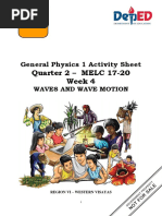 Quarter 2 - MELC 17-20 Week 4: General Physics 1 Activity Sheet