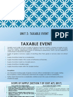 Unit 2 - Taxable Event
