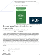 Chemical Group Theory - Introduction and Fundamentals - Danail Bonchev, D.H. Rouvray - Download