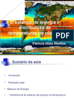 Balanço de Energia e Distribuição de Temperaturas no Planeta