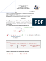 Guía de Matematica N°5 Potencia