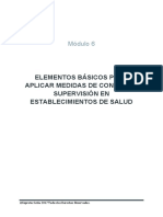 Elementos Basicos para Aplicar Medidas de Control y Supervision en Establecimientos de Salud