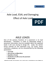 Module-3 Axle Load, ESAL and Damaging Effect of Axle Load