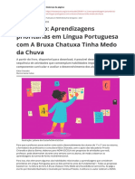 1 e 2 Ano Aprendizagens Prioritarias em Lingua Portuguesa Com A Bruxa Chatuxa Tinha Medo Da Chuva