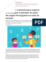 1 e 2 Ano 5 Pontos para Superar A Defasagem e Planejar As Aulas de Lingua Portuguesa Na Volta As Escolas