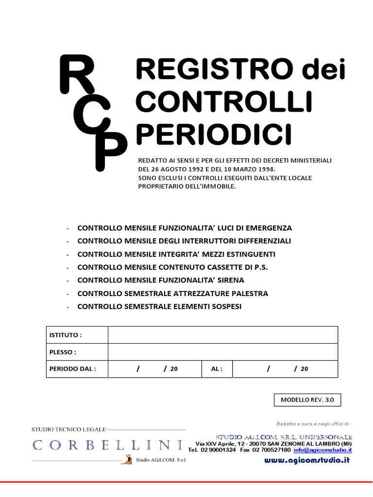 Registro Controlli Periodici | PDF