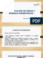 Rectificación de Áreas y Medidas Perimetricas