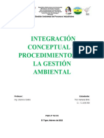 Integración Conceptual y Procedimientos de La Gestión Ambiental (Caso Práctico)