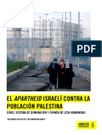 El apartheid de Israel contra los palestinos