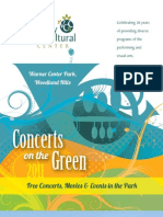 Valley Cultural Center - Concerts On The Green 2011 Program