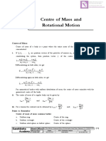 07 - Centre of Mass & Rotational Motion - FF