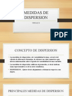 Medidas de dispersión: desviación estándar, varianza y coeficiente de variación