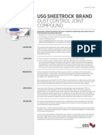 Dust Control Joint Compound: Usg Sheetrock Brand