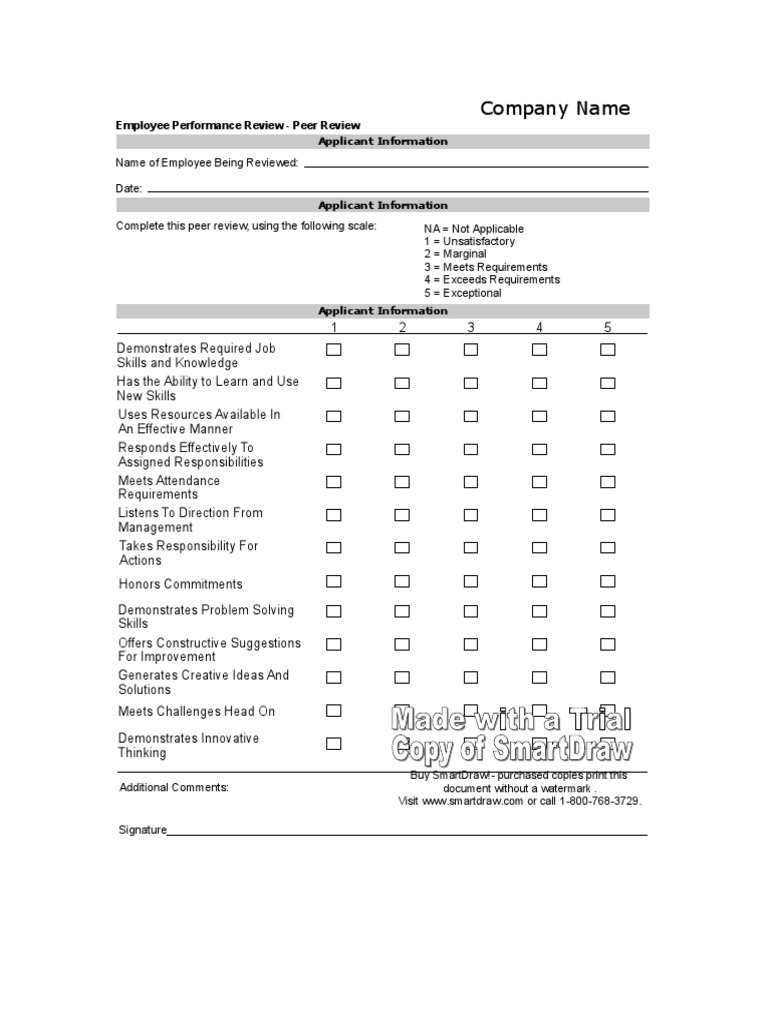 Employee Performance Review | PDF