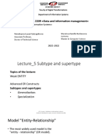 Lecture 5 Supertype Subtype