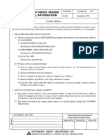 Mitsubishi Diesel Engine Technical Information: Coolant Additives