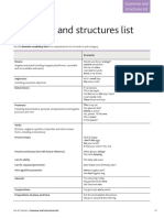 Grammar and Structures List: Examples Nouns