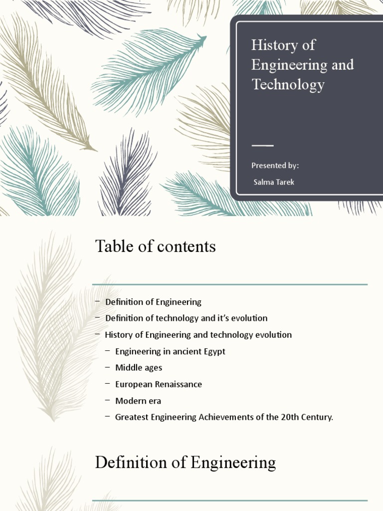 Evolution of Engineering and Technology | PDF | Engineering | Machines
